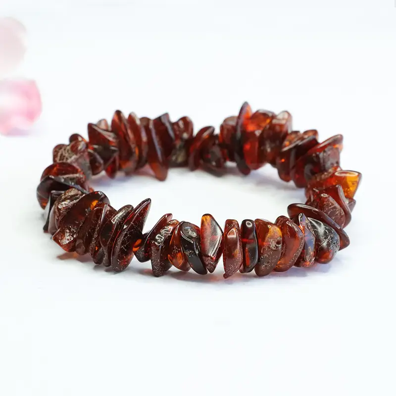 Natural Amber Irregular Shape Bracelet for Women - Image 3