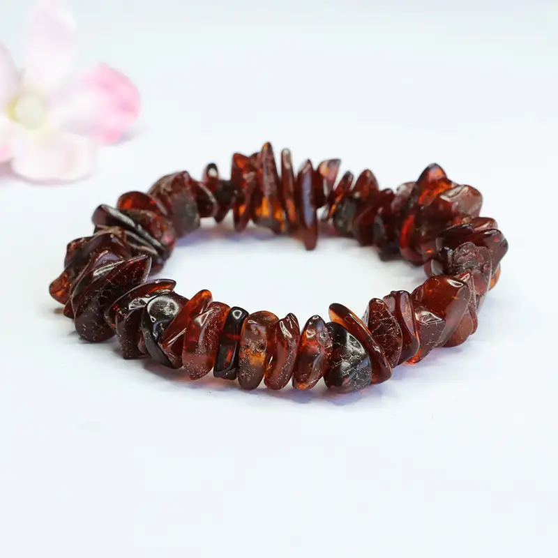 Natural Amber Irregular Shape Bracelet for Women — feature 5