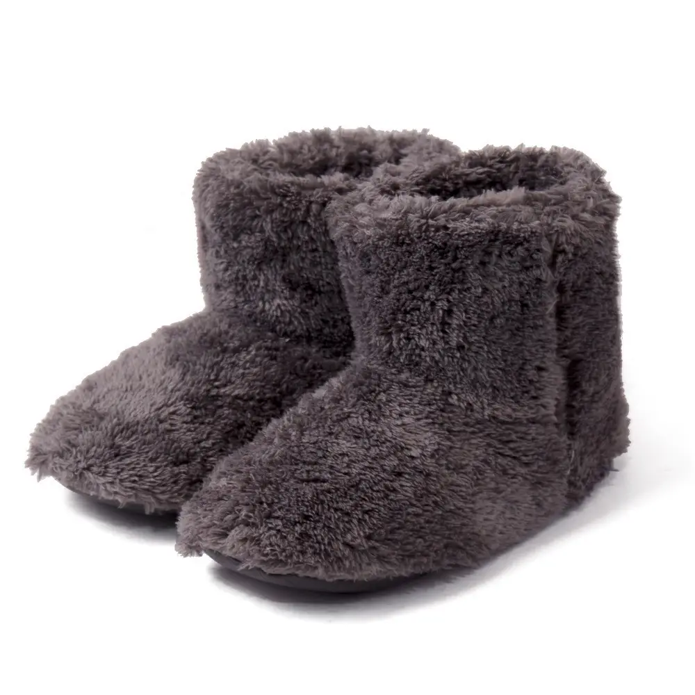 New autumn and winter couple Japanese High Boots bag heel confinement shoes coral velvet indoor boots home cotton shoes warm boots - Image 13