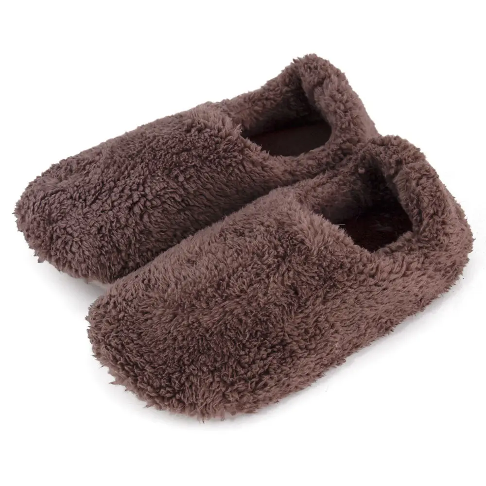 New autumn and winter couple Japanese High Boots bag heel confinement shoes coral velvet indoor boots home cotton shoes warm boots — feature 15