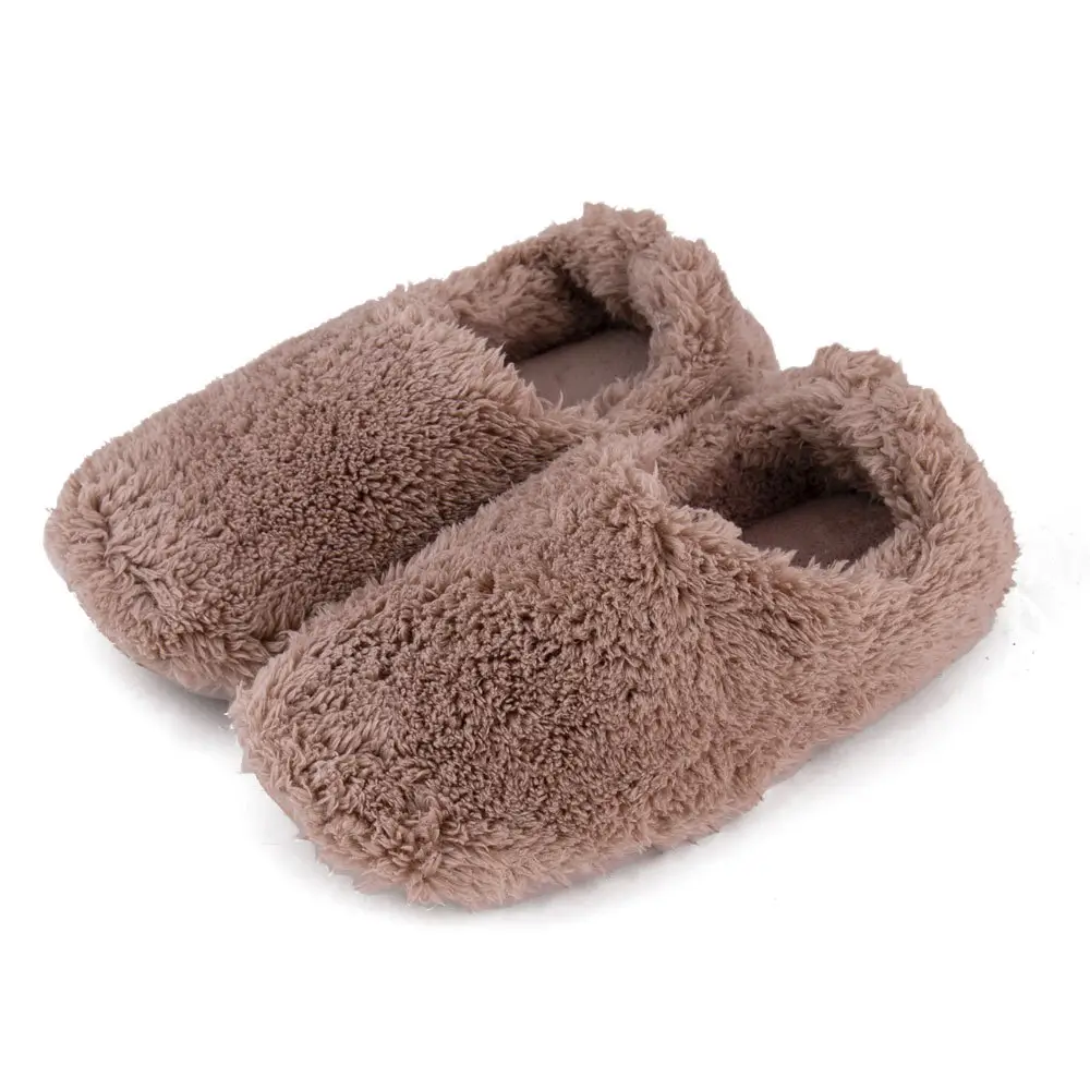 New autumn and winter couple Japanese High Boots bag heel confinement shoes coral velvet indoor boots home cotton shoes warm boots — feature 7
