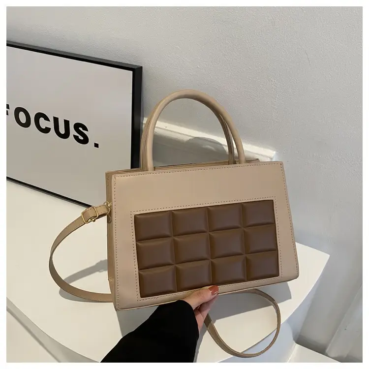 Korean Style Plaid Bag for Women Brown 2023 — feature 24