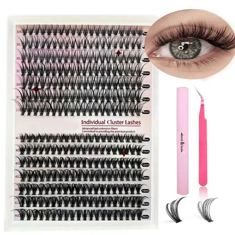 30D + 40D mixed 14 rows + double-headed glue + Jinyu tweezers
