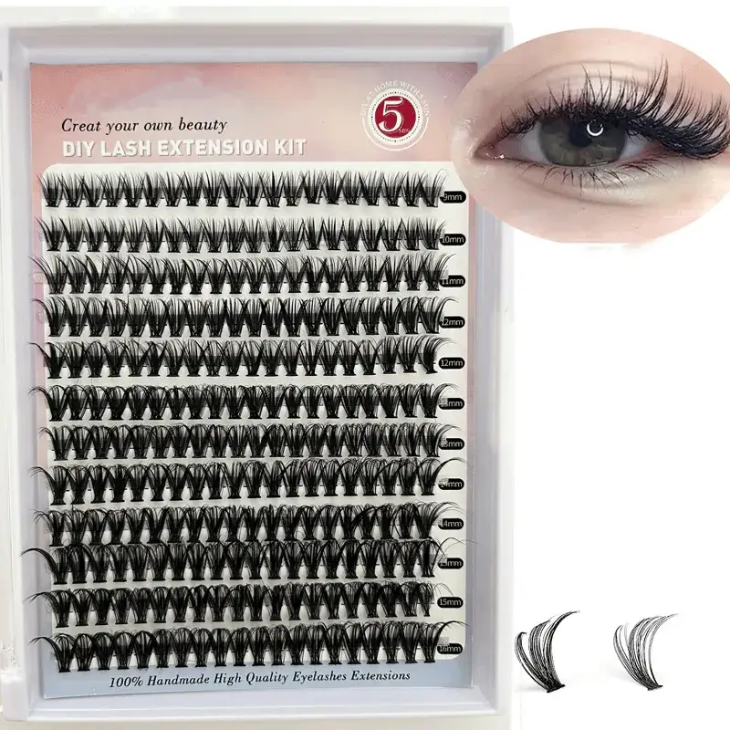 False Eyelashes 30D 40D 50D Mixed Single Cluster 640 - Image 13