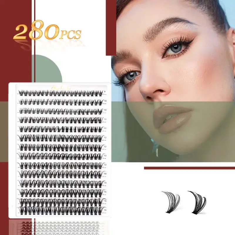 False Eyelashes 30D 40D 50D Mixed Single Cluster 640 - Image 15
