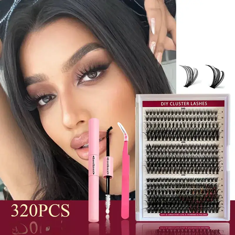 False Eyelashes 30D 40D 50D Mixed Single Cluster 640 - Image 2