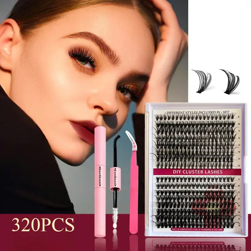 False Eyelashes 30D 40D 50D Mixed Single Cluster 640 - Image 3