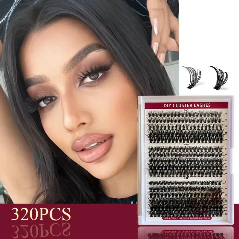 False Eyelashes 30D 40D 50D Mixed Single Cluster 640 - Image 5