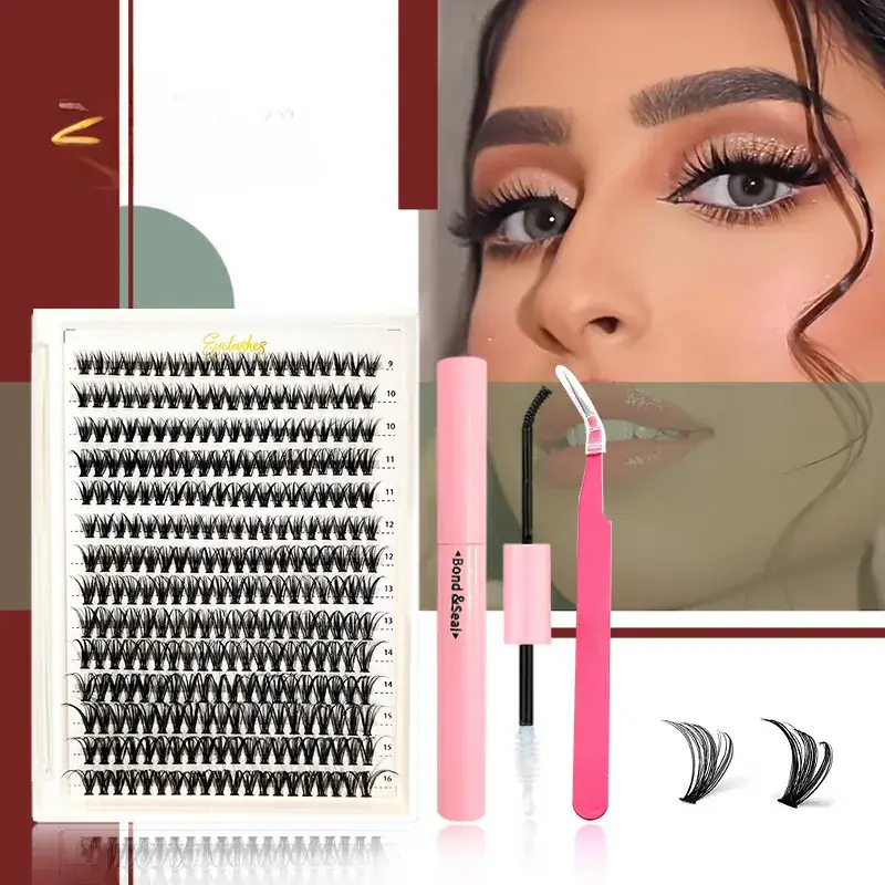 False Eyelashes 30D 40D 50D Mixed Single Cluster 640 - Image 9
