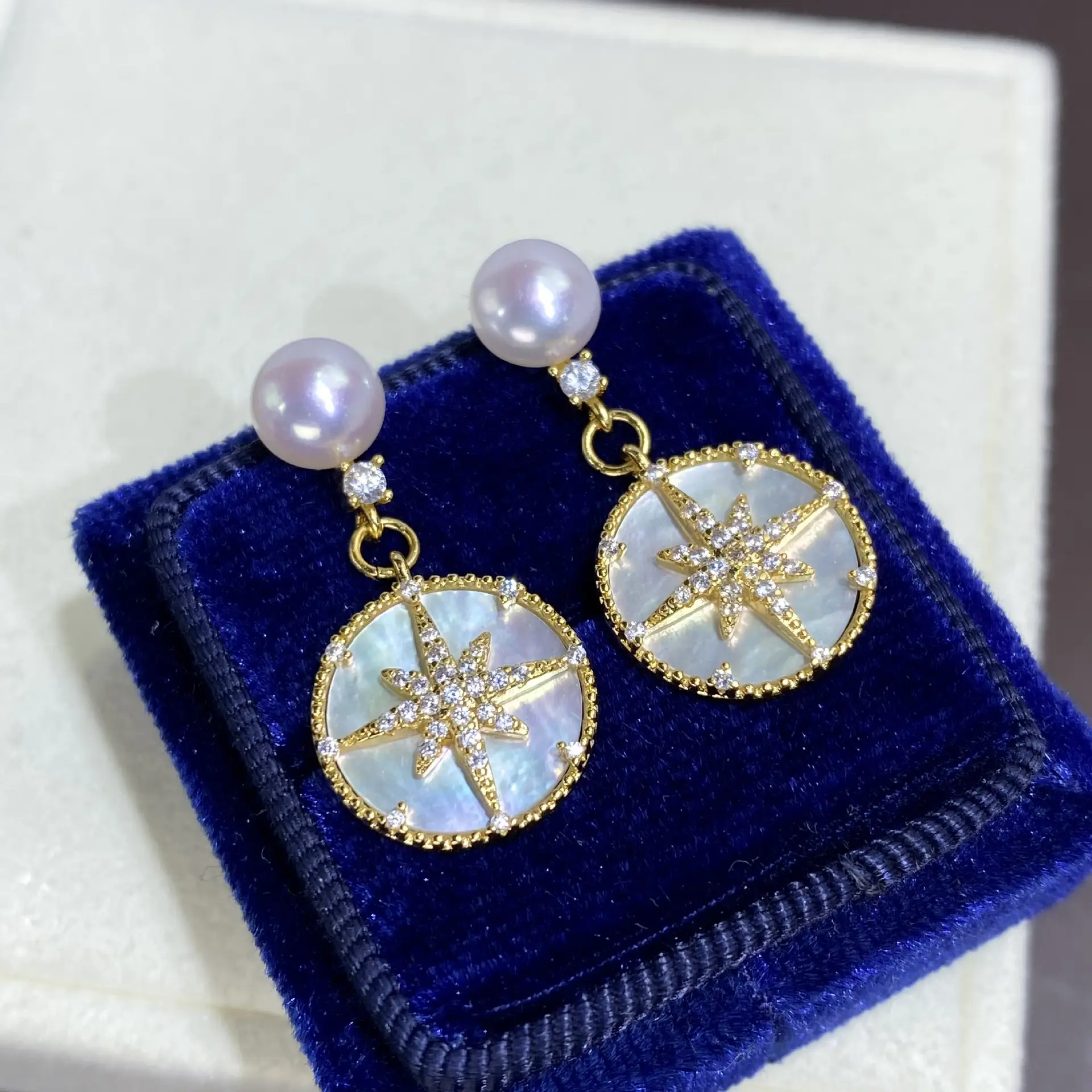French Sweet Earrings with Pearl Drop for Women — feature 5