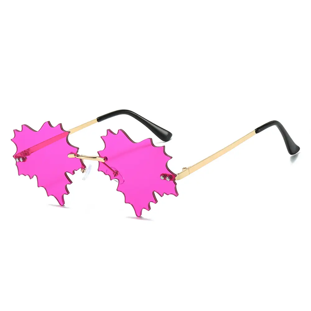 Leaf Quirk Sunglasses Green European Style - Image 10