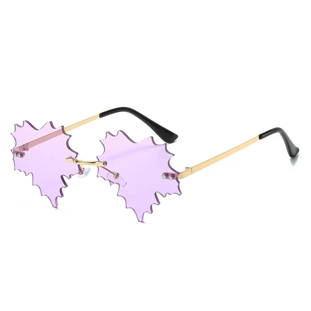Leaf Quirk Sunglasses Green European Style - Image 6