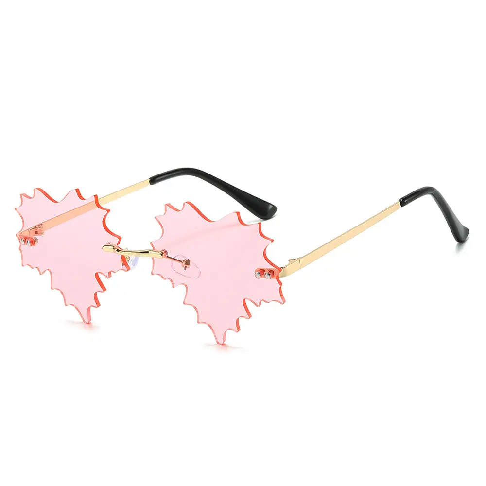 Leaf Quirk Sunglasses Green European Style - Image 7