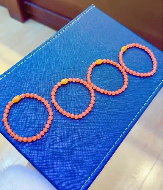 Natural South Red Agate Bracelet 6mm Cherry Red — feature 3