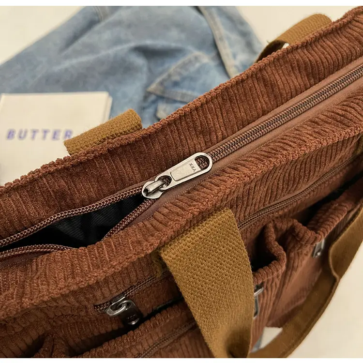 Large Capacity Corduroy Women's Shoulder Crossbody Bag — feature 107