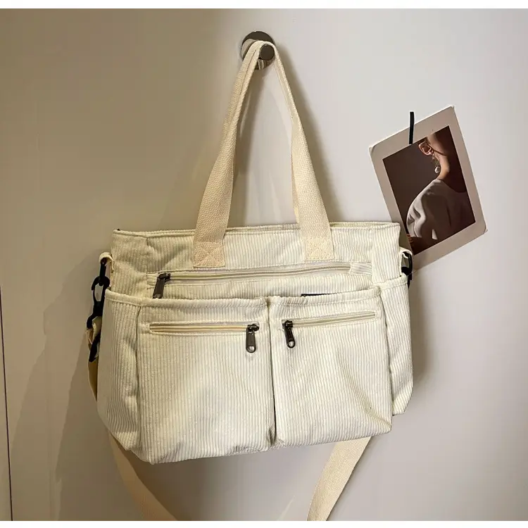 Large Capacity Corduroy Women's Shoulder Crossbody Bag — feature 85