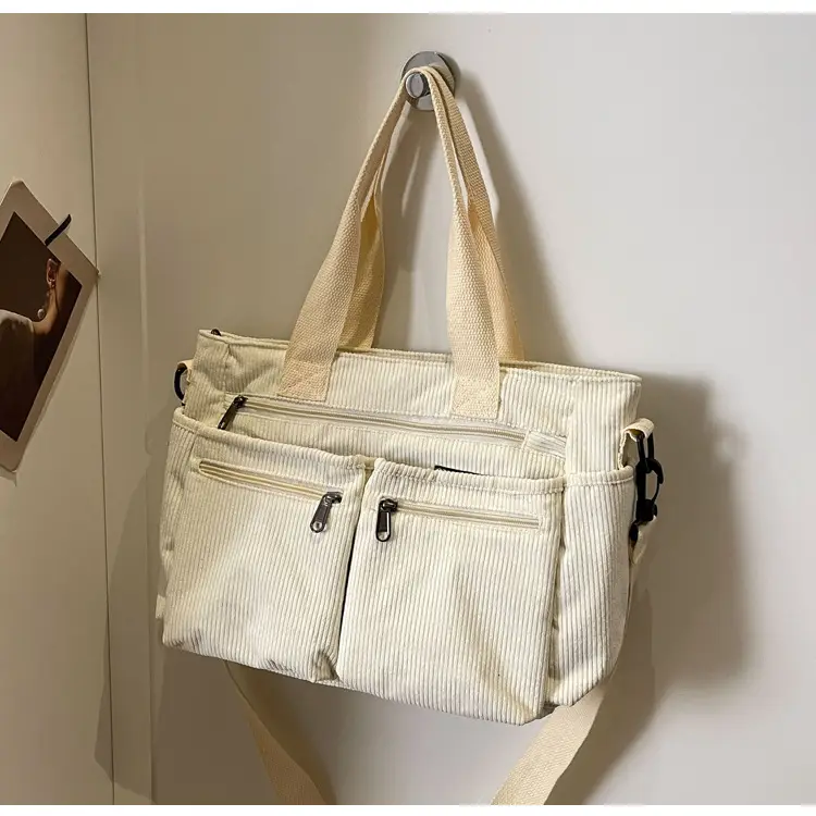 Large Capacity Corduroy Women's Shoulder Crossbody Bag — feature 87