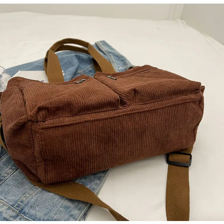 Large Capacity Corduroy Women's Shoulder Crossbody Bag — feature 96