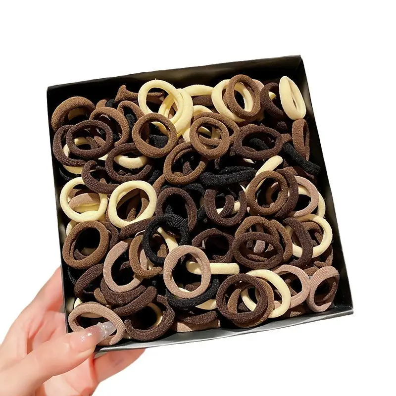 Colorful Rainbow Rubber Bands for Girls Hair Accessories - Image 60