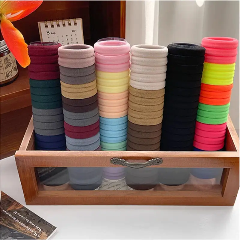 Colorful Rainbow Rubber Bands for Girls Hair Accessories — feature 6