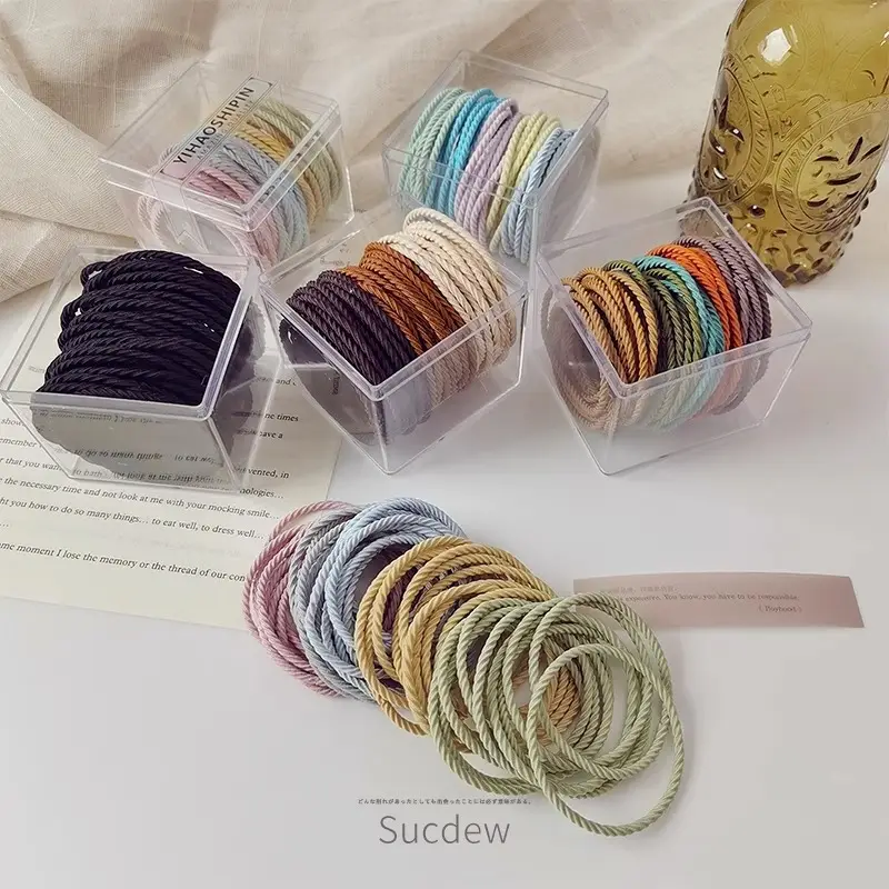 Colorful Rainbow Rubber Bands for Girls Hair Accessories — feature 8
