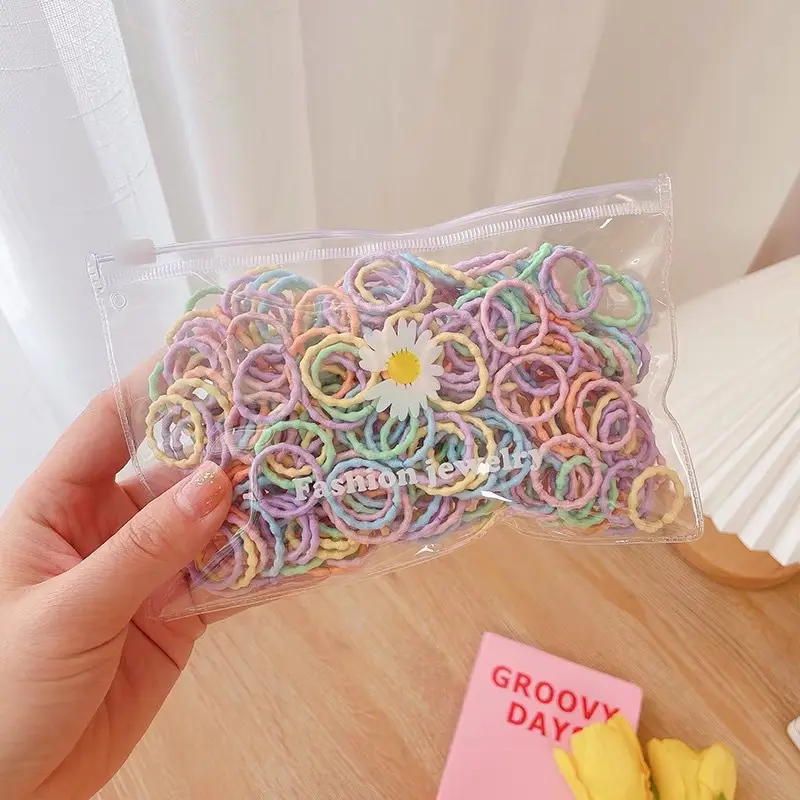Colorful Rainbow Rubber Bands for Girls Hair Accessories - Image 19