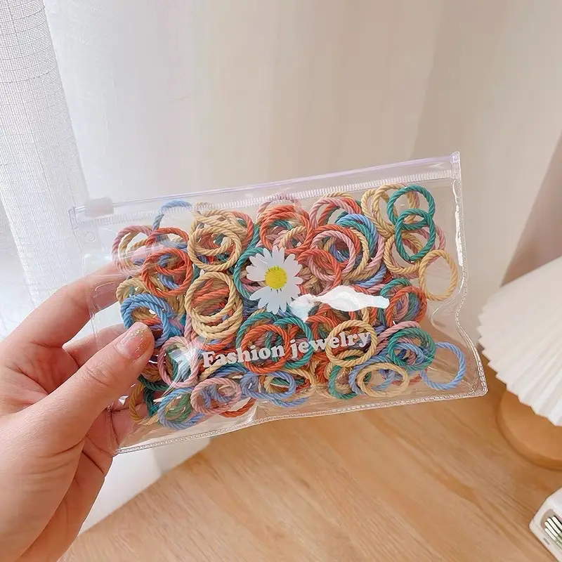 Colorful Rainbow Rubber Bands for Girls Hair Accessories - Image 20