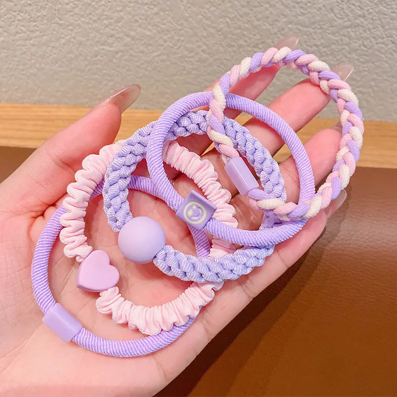 Colorful Rainbow Rubber Bands for Girls Hair Accessories - Image 28