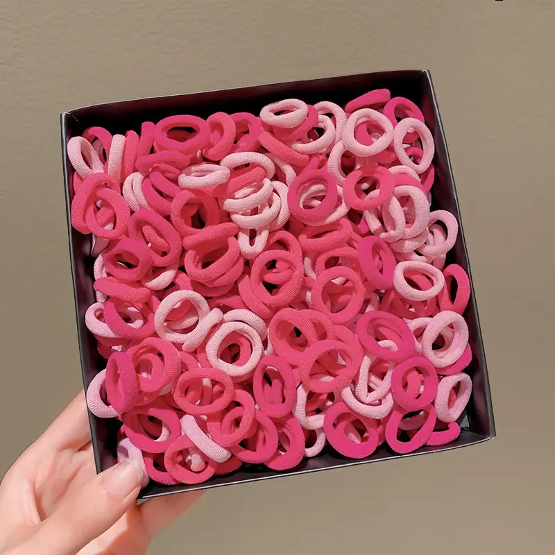 Colorful Rainbow Rubber Bands for Girls Hair Accessories - Image 4