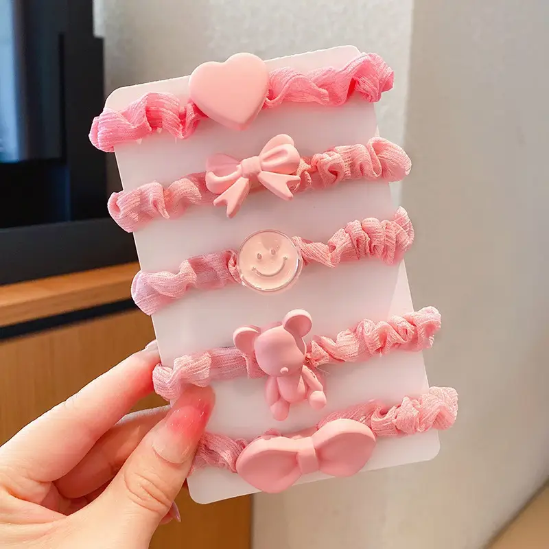Colorful Rainbow Rubber Bands for Girls Hair Accessories - Image 46