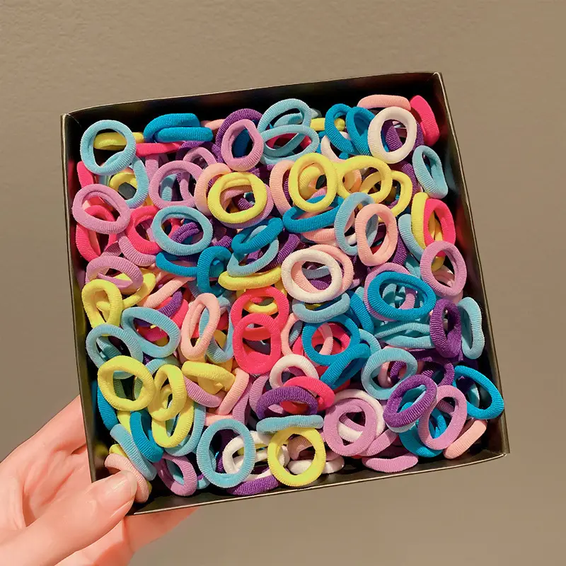 Colorful Rainbow Rubber Bands for Girls Hair Accessories - Image 5