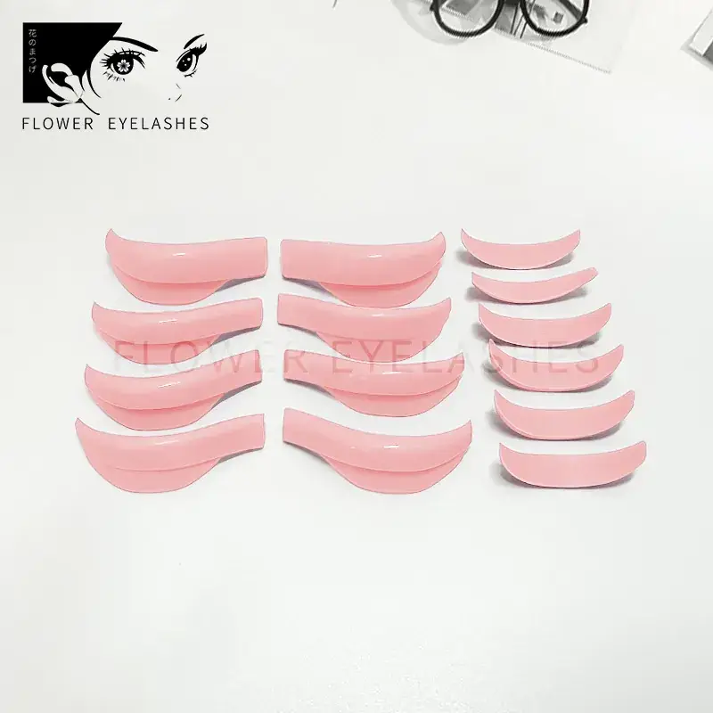 2023 New Cross-Border 7 Pairs Eyelash Perm Silicone Gaskets Sunflower Color - Image 2