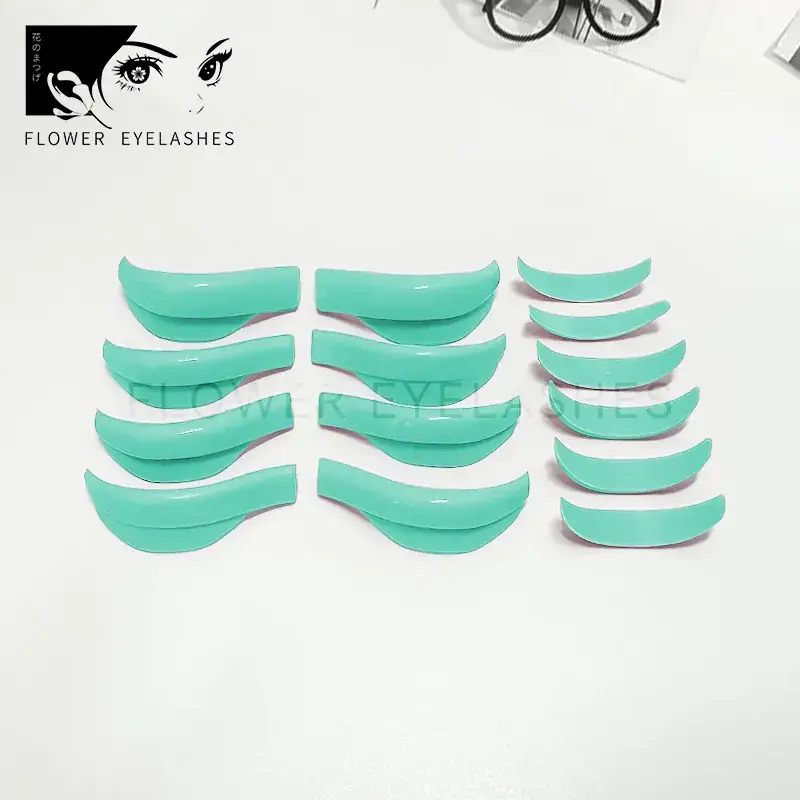2023 New Cross-Border 7 Pairs Eyelash Perm Silicone Gaskets Sunflower Color - Image 3