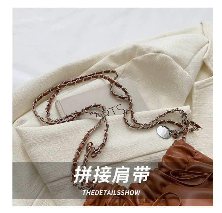 2023 Winter Pleated Chain Bow Bag Women — feature 5
