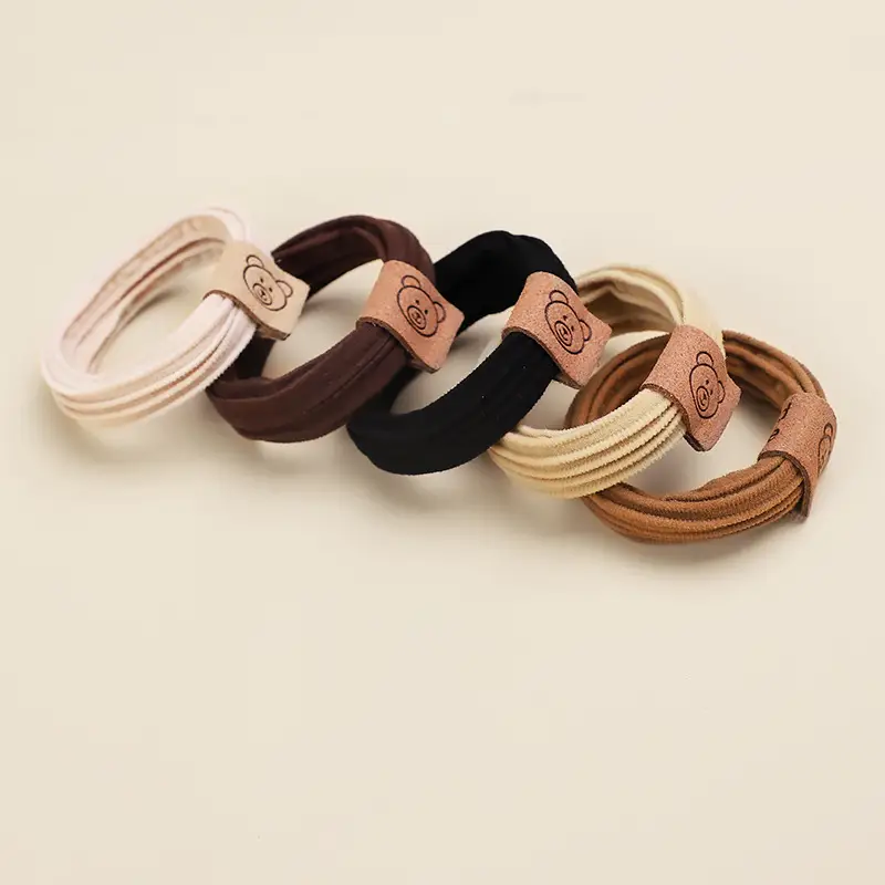 Women Thickened Hairbands Black Rubber Korean Style Loose Hair Accessories - Image 24
