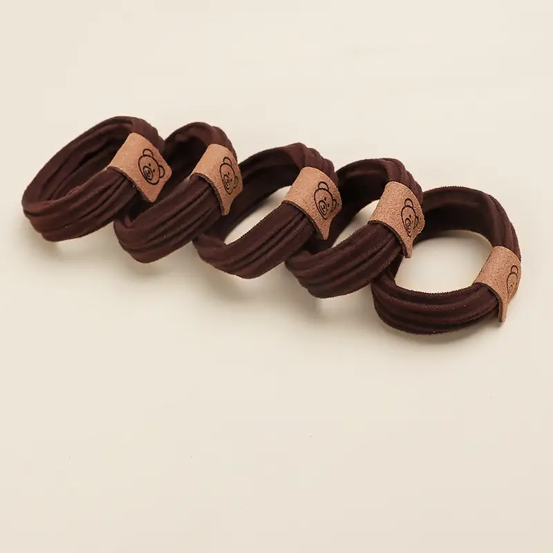 Women Thickened Hairbands Black Rubber Korean Style Loose Hair Accessories - Image 26