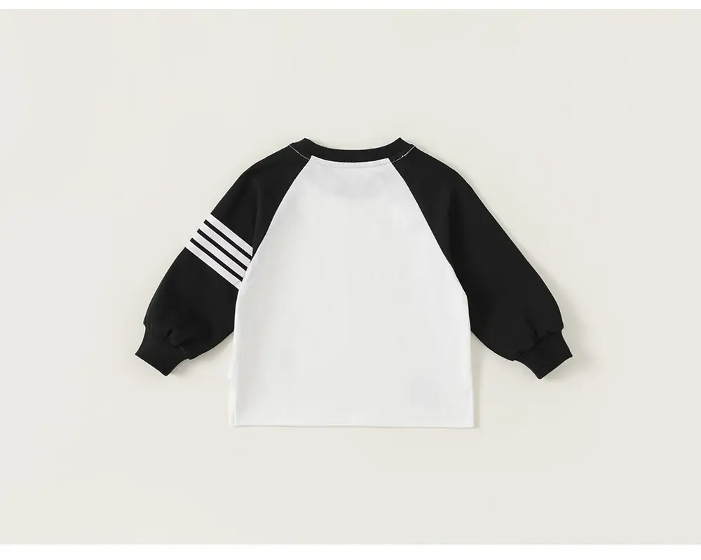 Baby Raglan Sleeve T-Shirt Navy Grey Round Neck — feature 23