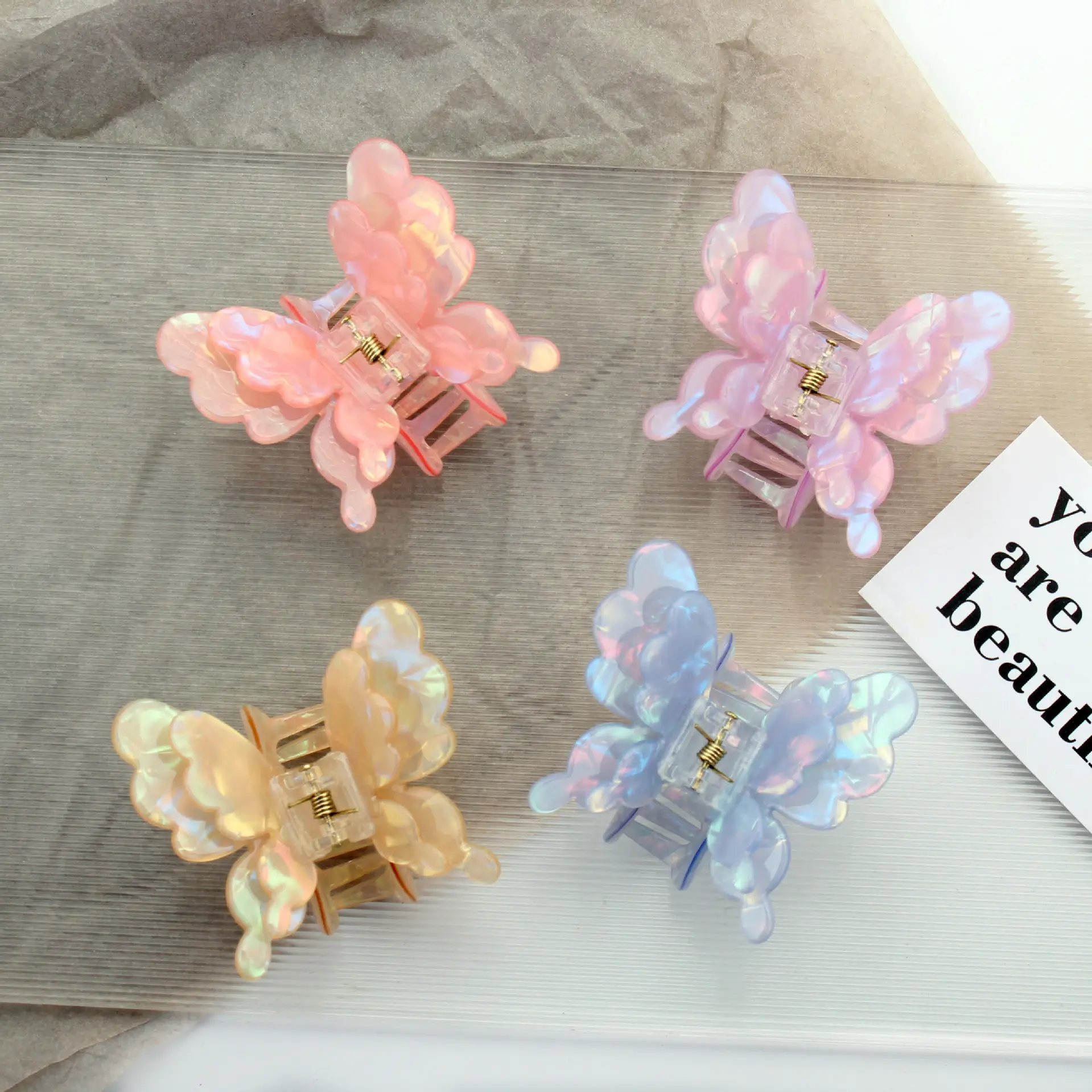 Pink Butterfly Hair Clip for Girls - Image 10