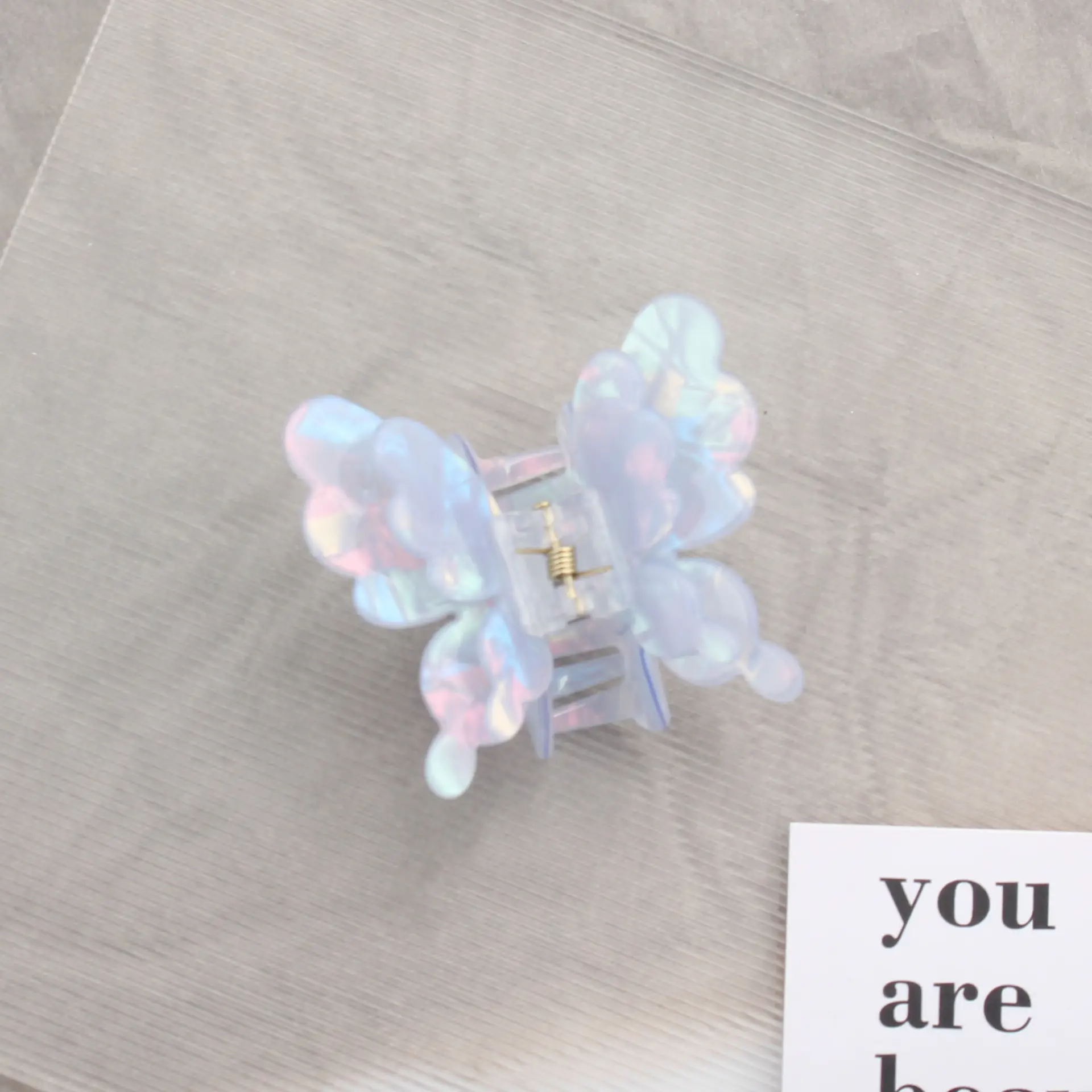 Pink Butterfly Hair Clip for Girls - Image 2
