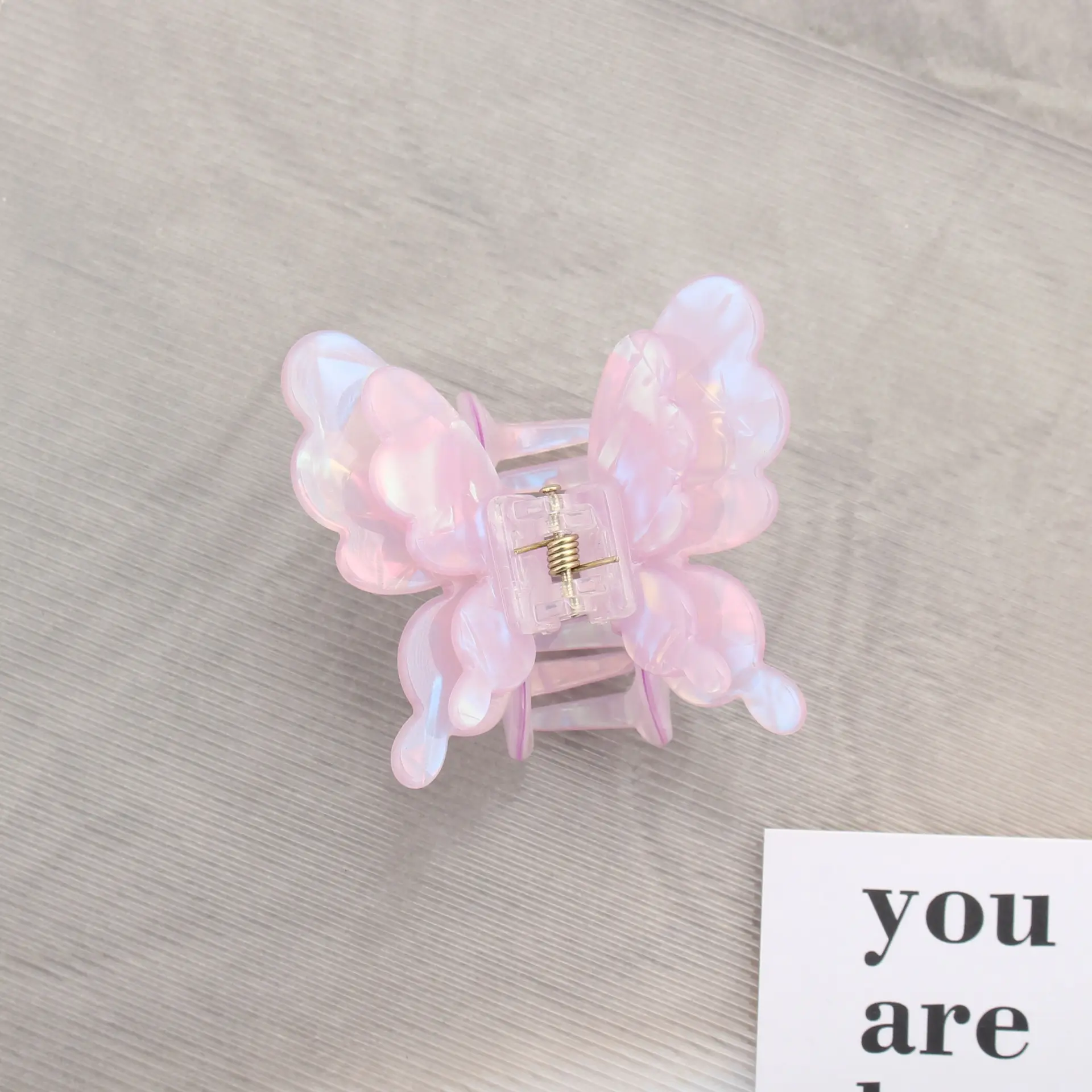 Pink Butterfly Hair Clip for Girls - Image 3