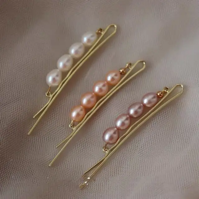 Pearl Baroque Hairpin with Bangs for Women - Image 5