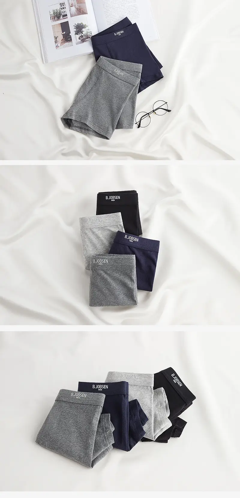 Men Pure Cotton Boxer Briefs 7A Antibacterial Sweat Absorbent — feature 23