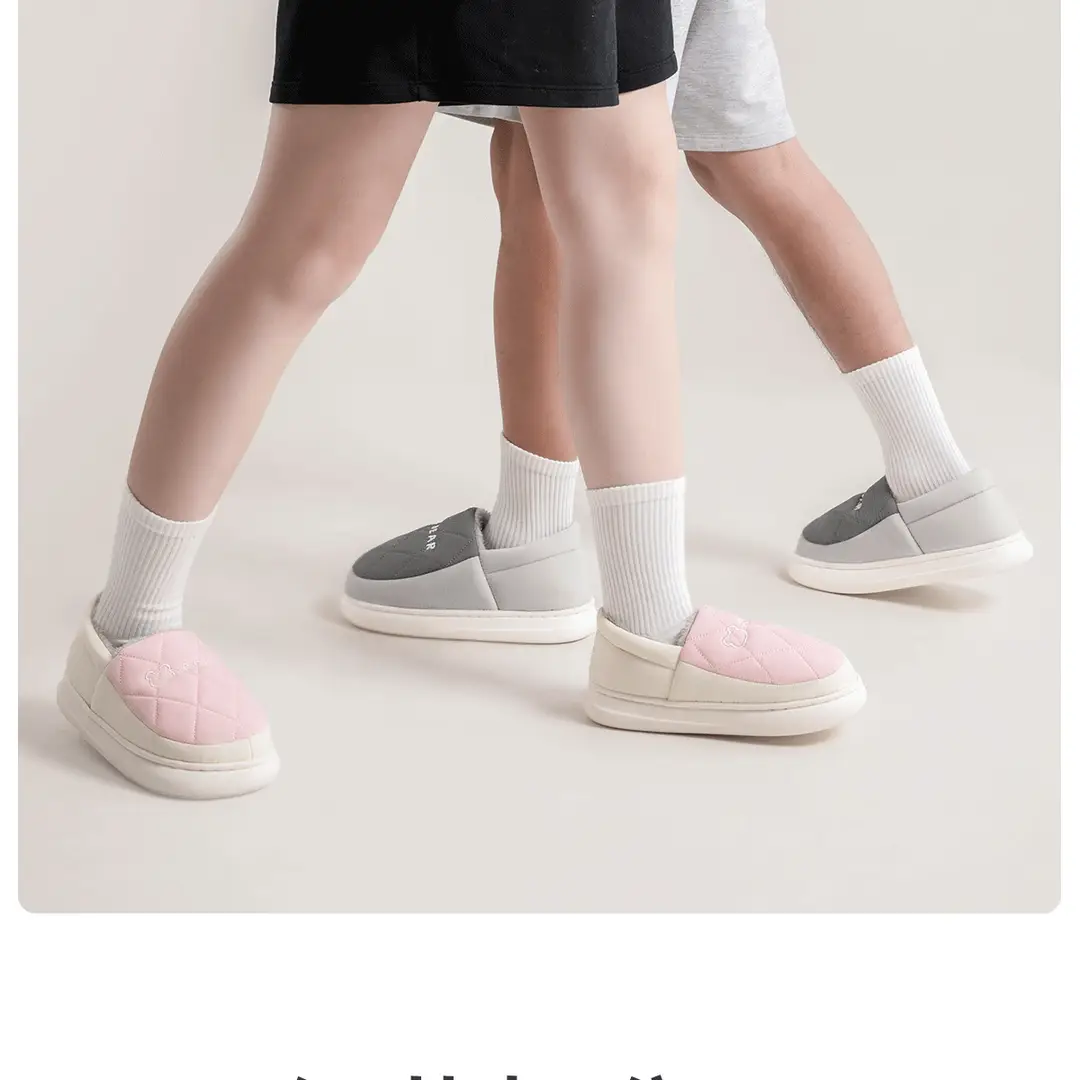 Waterproof Cotton Slippers Men's Winter Household Indoor Home Furnishing Thick Bottom Non-Slip Warm Cotton Slippers Men's Winter — feature 7