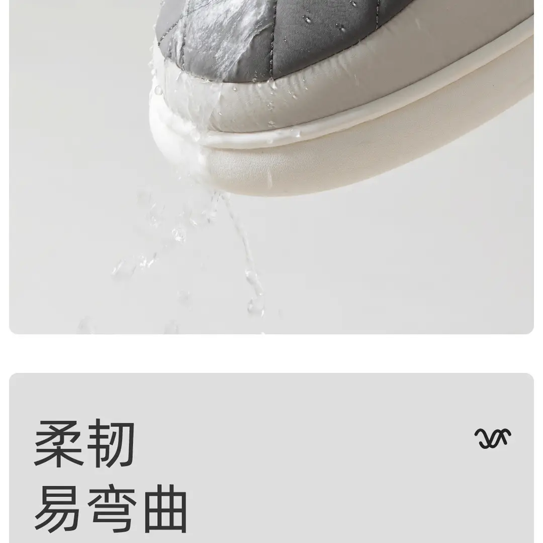 Waterproof Cotton Slippers Men's Winter Household Indoor Home Furnishing Thick Bottom Non-Slip Warm Cotton Slippers Men's Winter — feature 9