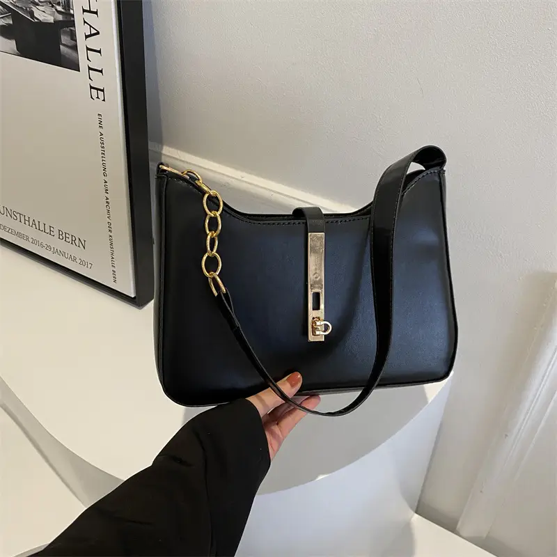 Women's Brown Leather Shoulder Bag 2023 New Fashion - Image 6