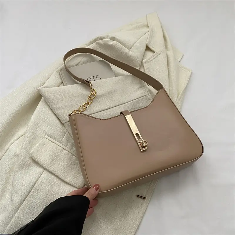 Women's Brown Leather Shoulder Bag 2023 New Fashion - Image 3