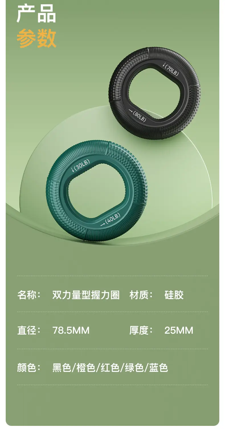 Silicone Grip Ring Adjustable Strength Silicone Grip Strength Rehabilitation Fitness Equipment Large Grip Ball — feature 16