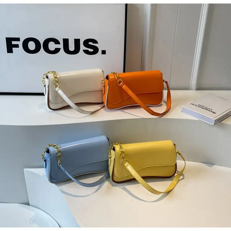 Red Magnetic Buckle Shoulder Bag for Women — feature 29