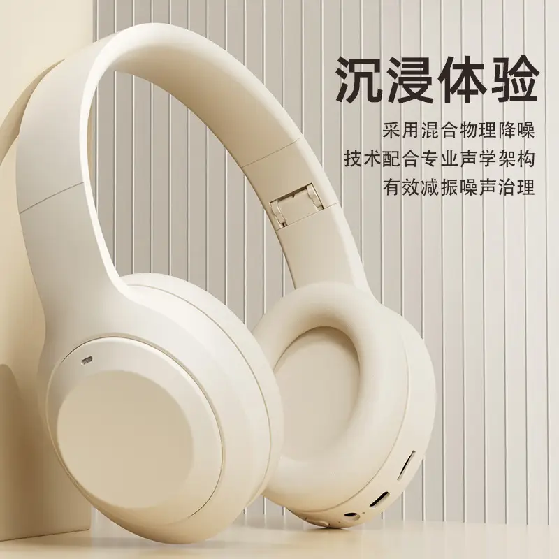 Wireless Bluetooth Headset White Foldable Stereo - Image 6