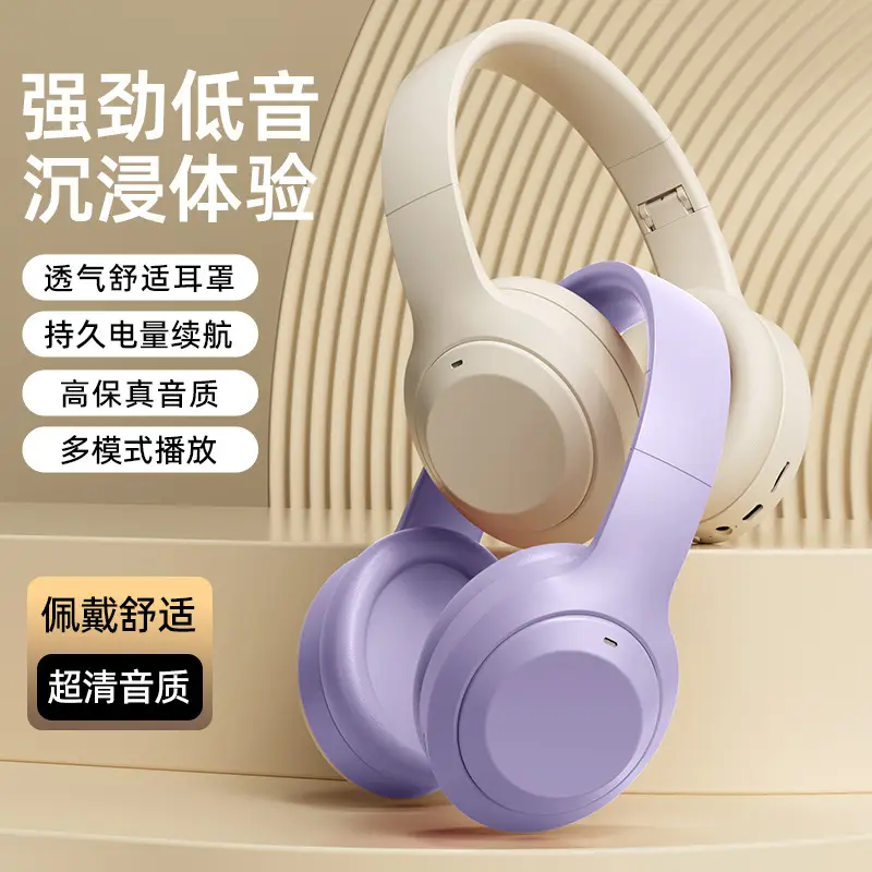 Wireless Bluetooth Headset White Foldable Stereo - Image 7